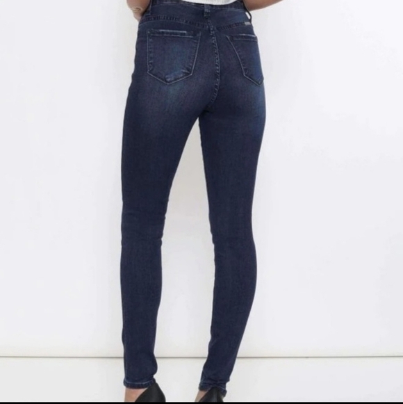 KanCan High Rise Dark Wash Skinny Jeans XL - Picture 2 of 9
